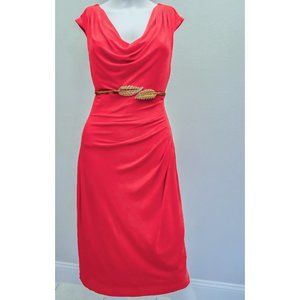 Lauren Ralph Lauren Jersey Sheath Dress Cap Sleeve